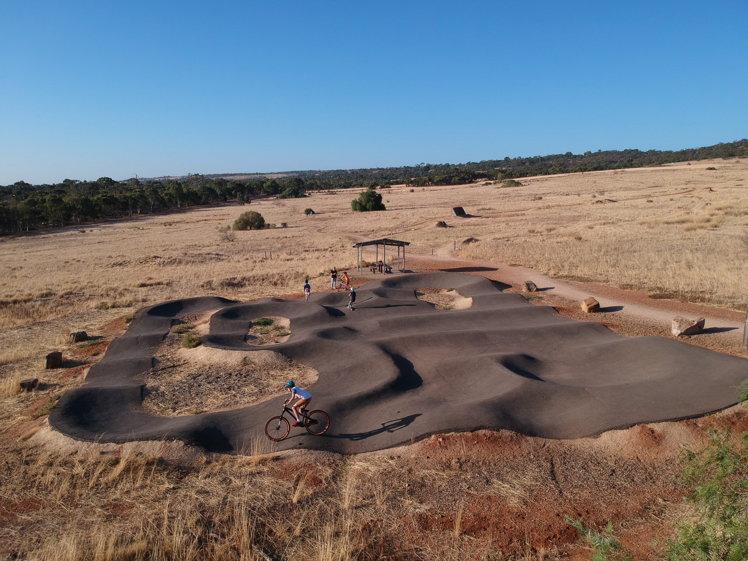 Asphalt pumptrack at Cobblers Creek SA